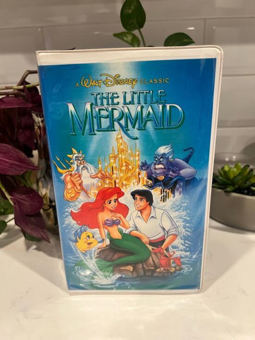 Vintage 1990 Disney Little Mermaid Black Diamond B a n n e d Cover VHS